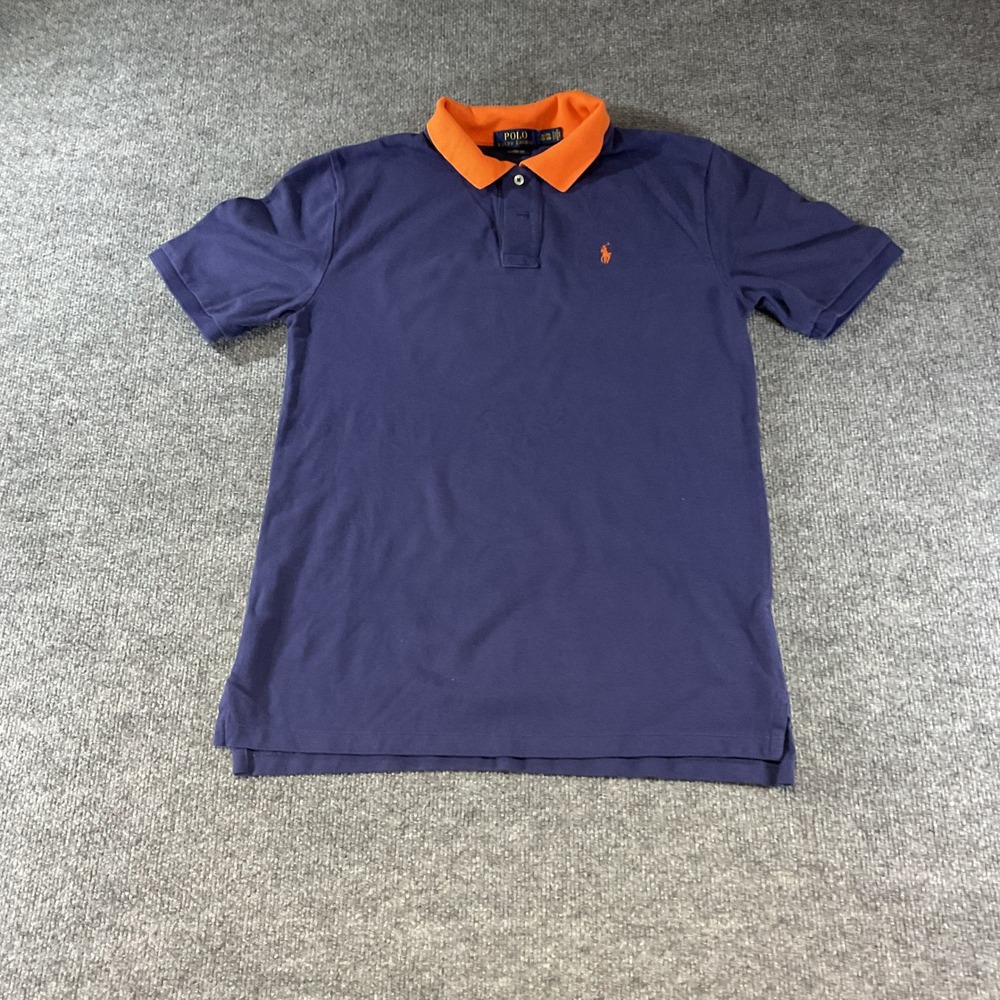 Polo Ralph Lauren Boys XL Purple Orange Classic Fit Short Sleeve Polo Shirt